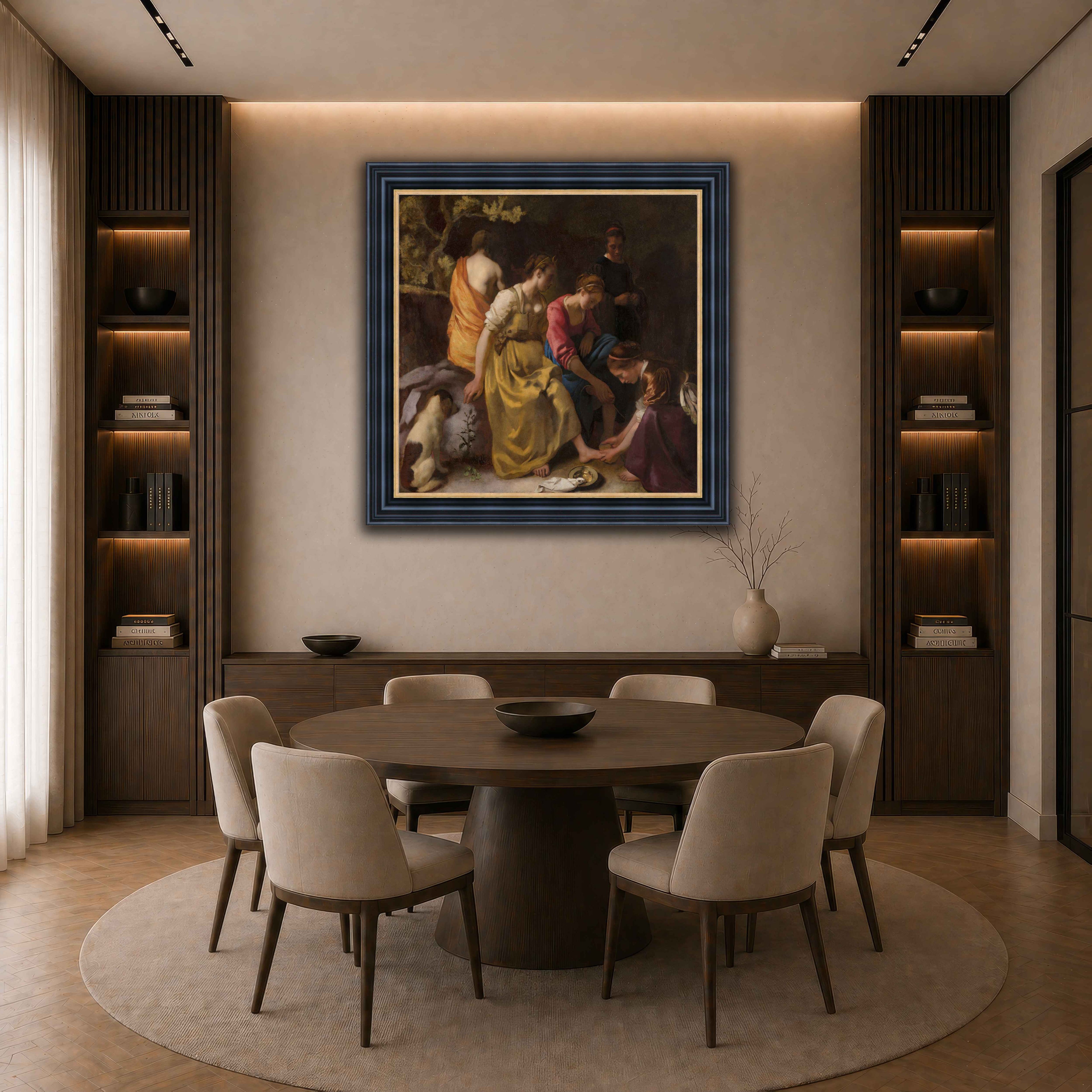 03 CH 9108 GOLD  dark neutral-dining room