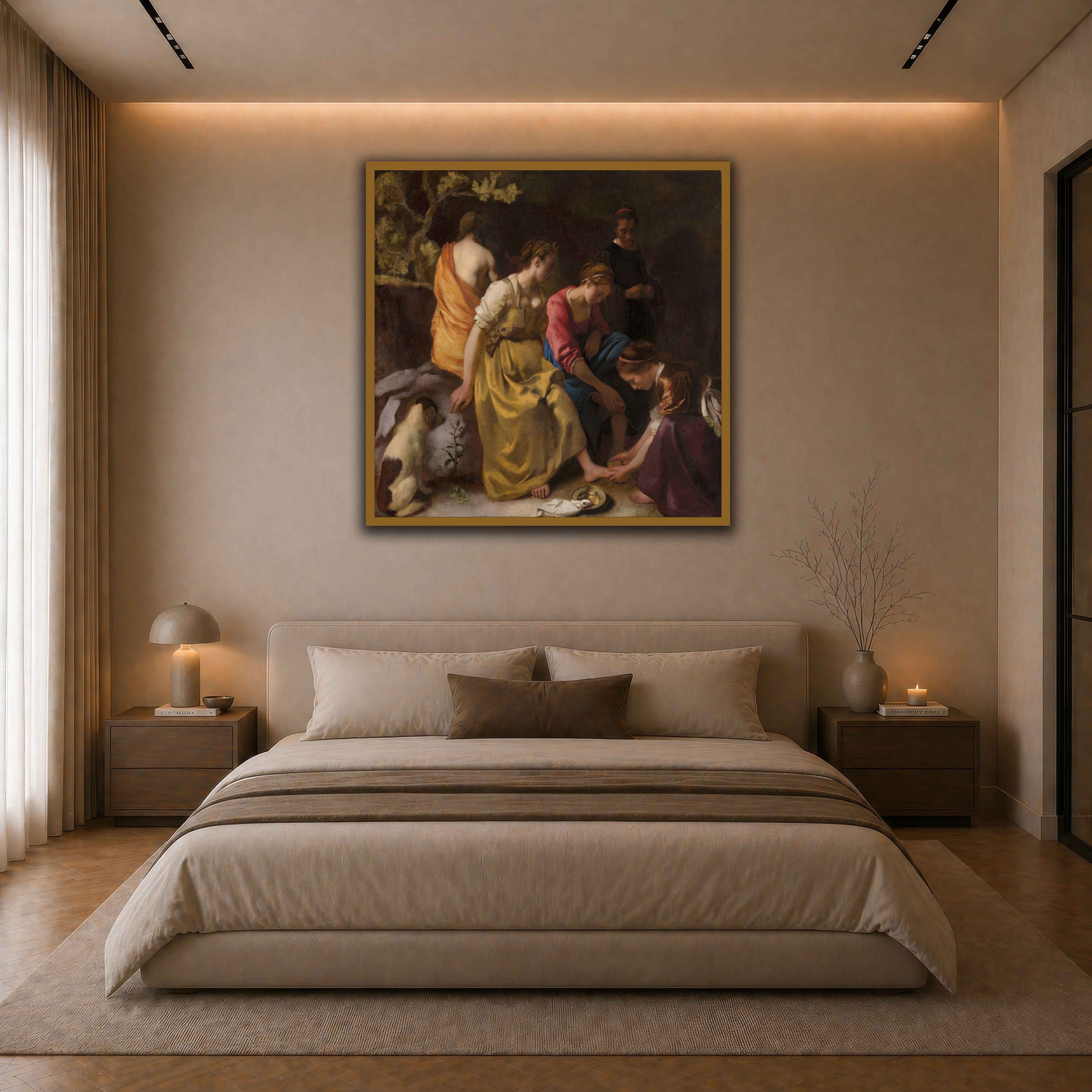 03 POSTER GOLD  dark neutral-bedroom