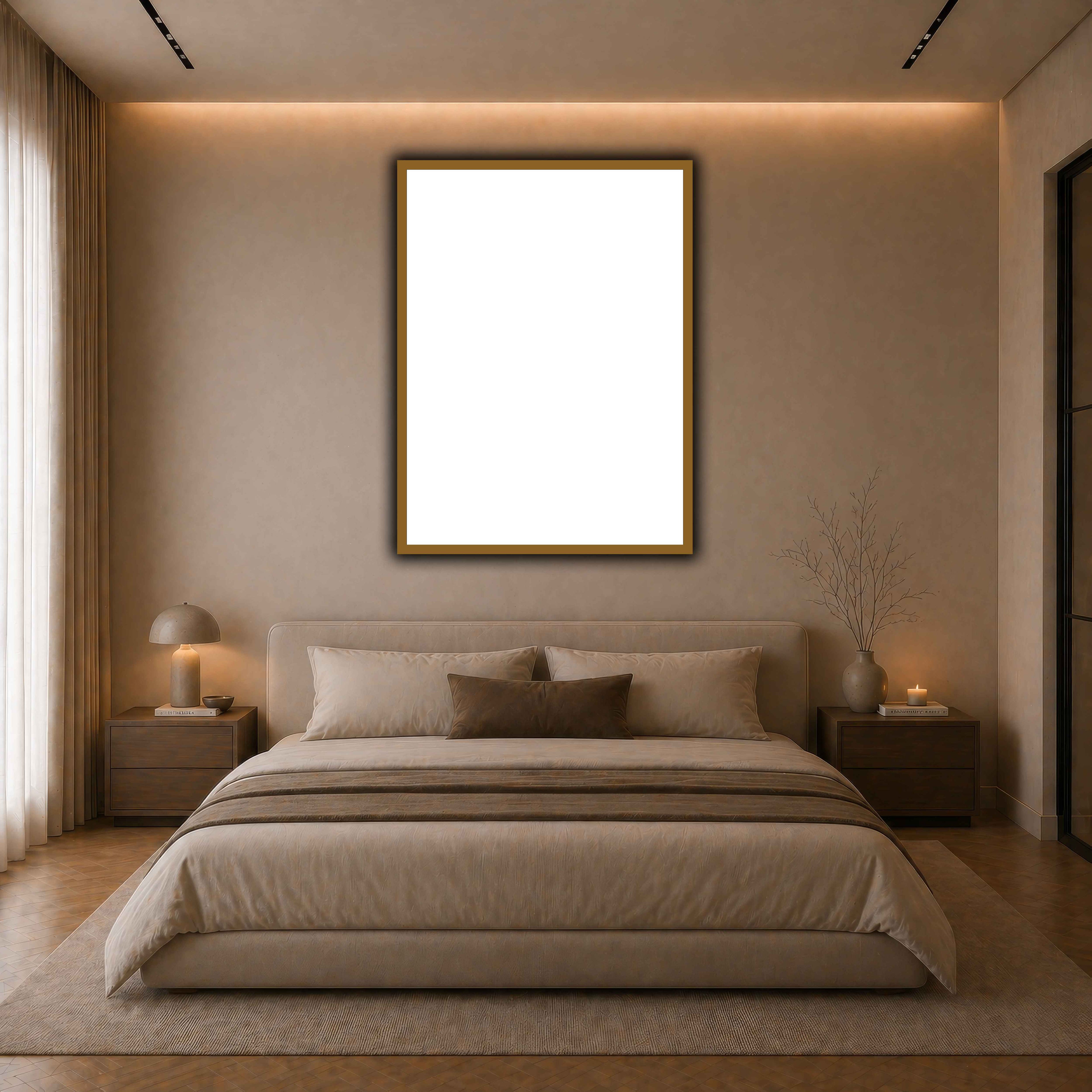 03 POSTER GOLD  dark neutral-bedroom