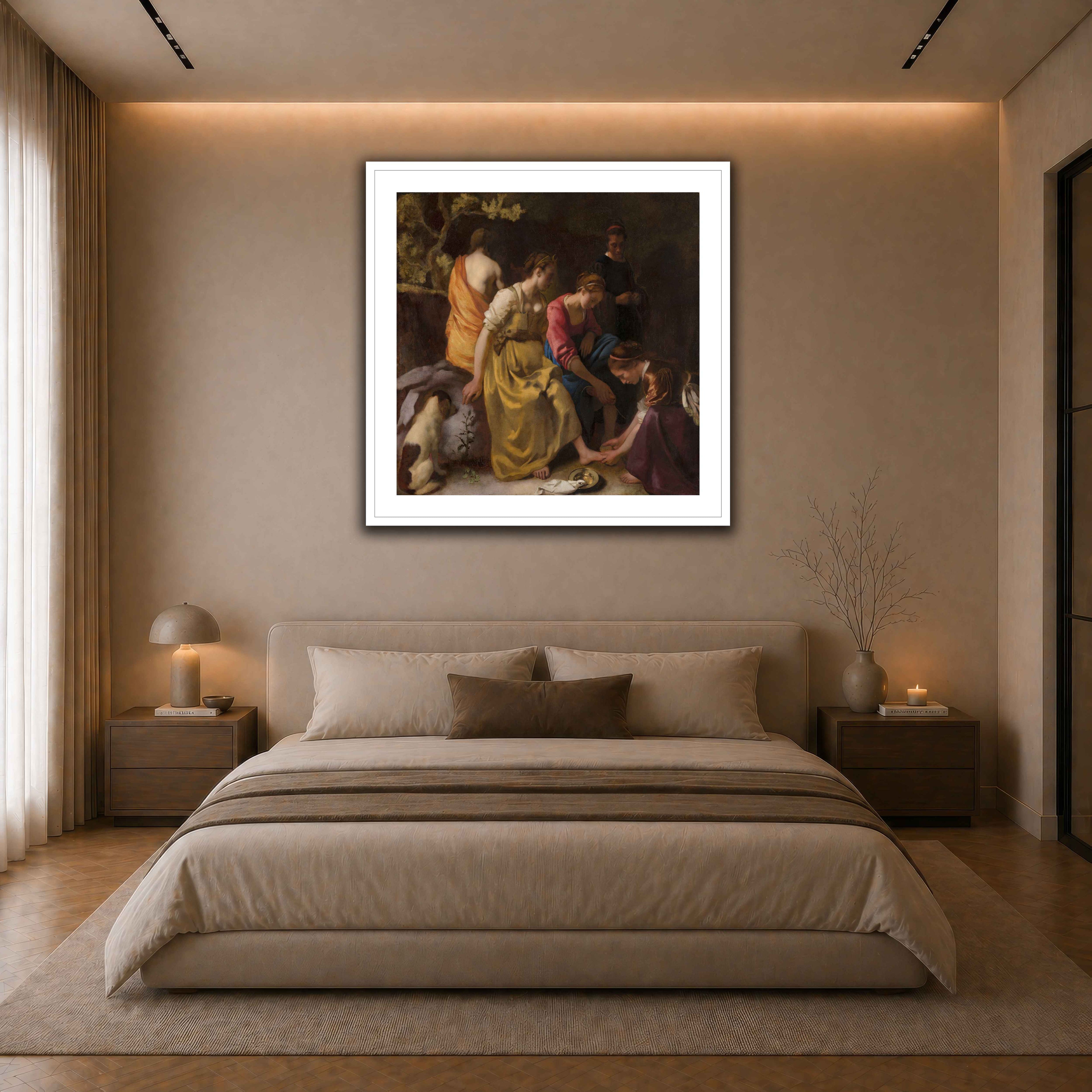 03 POSTER WHITE - GAP  dark neutral-bedroom