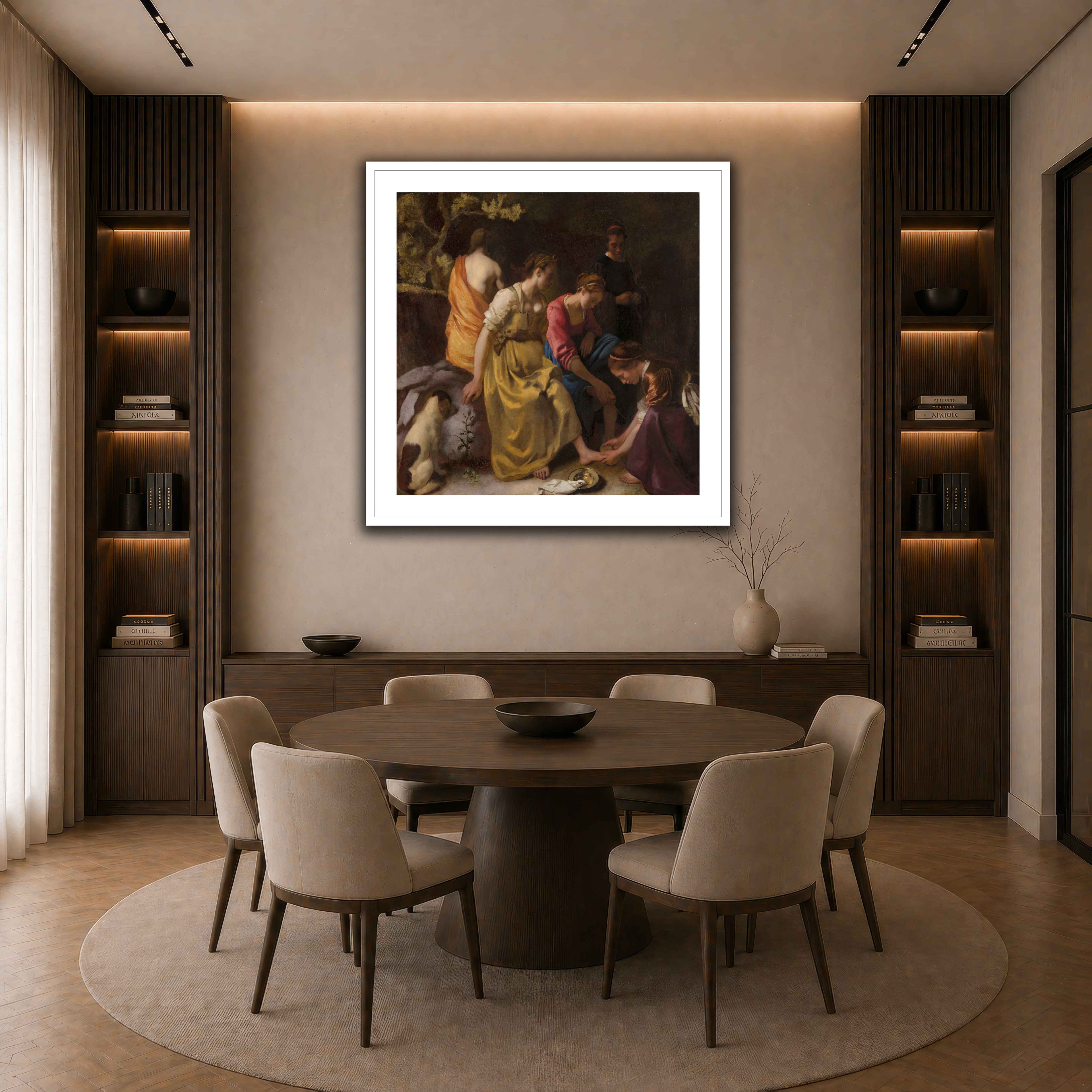 03 POSTER WHITE - GAP  dark neutral-dining room