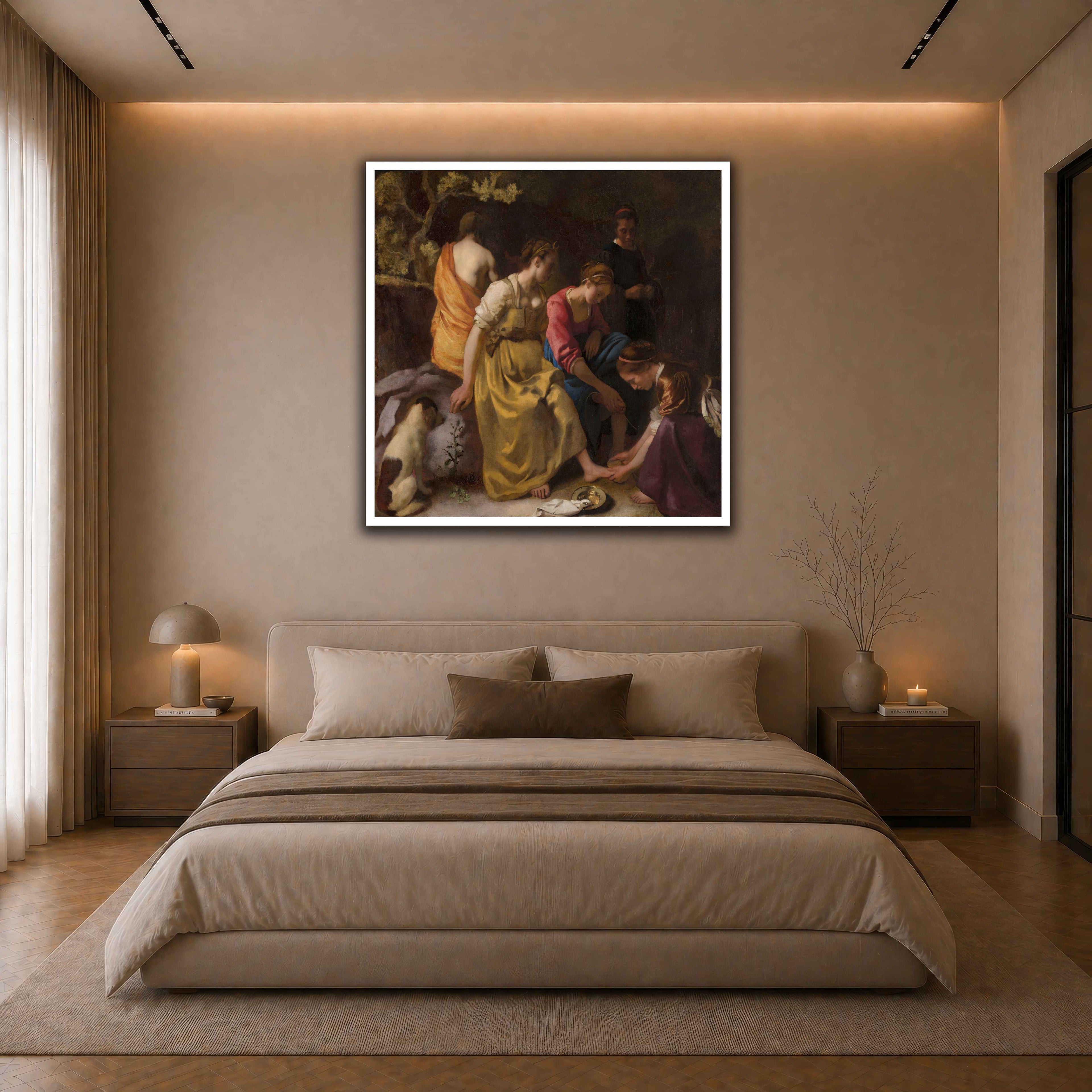 03 POSTER WHITE  dark neutral-bedroom