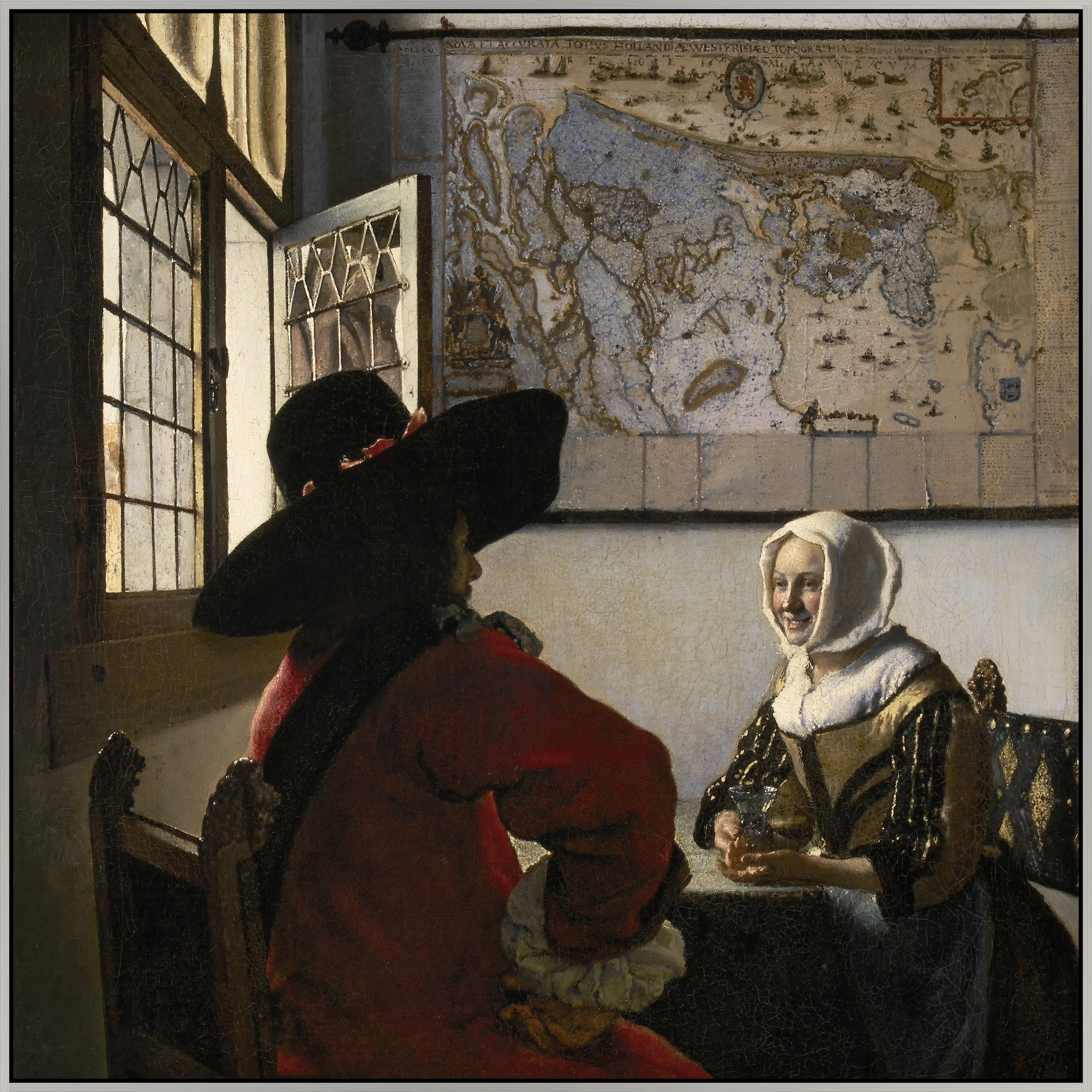 Officer and Laughing Girl – Canvas Print